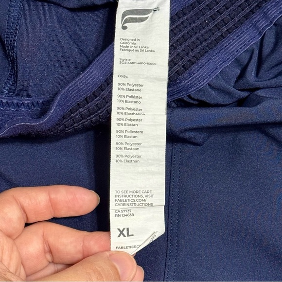 Fabletics Men Navy Blue Casual Athletic Shorts Sz XL - Picture 5 of 9